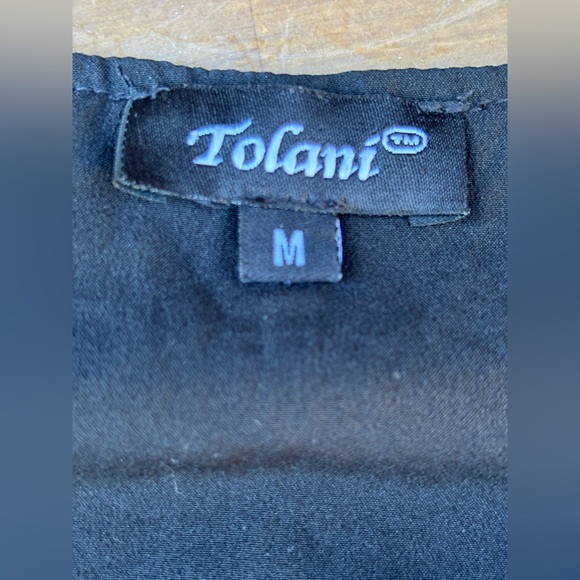 TOLANI flower Embroidered Black Dress - Picture 8 of 8